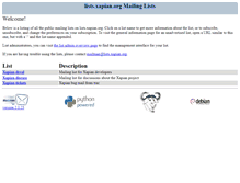 Tablet Screenshot of lists.xapian.org